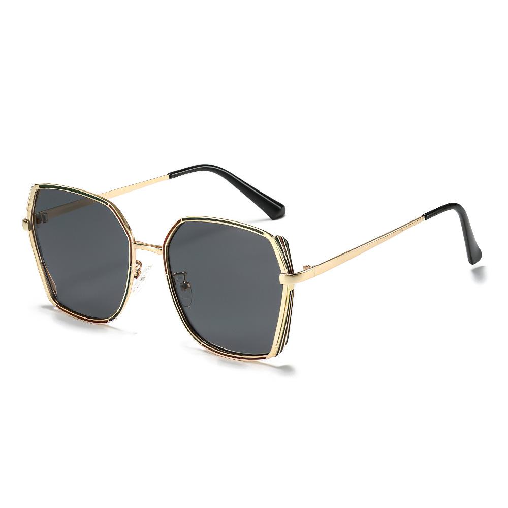 Fashion Sunglasses for Women Minimalist Frame Gradient Lenses Metal Legs Streamlined Design