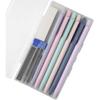 Mechanical Pencils Set 0.7 Mm Triangular 6 Pencils 4 Tubes Leads 1 Eraser Pastel Colors Cute Aesthetic Lead Pencils for School Writing Drafting