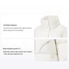 Fitness Series Solid Color Water-Resistant Stand Collar Short Down Jacket Women Jacket Champagne-White AYMT096-2