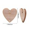 Star/Heart/Round Shape Hanging Label Wooden Circle Discs Tags Wood Slices Plaque Board