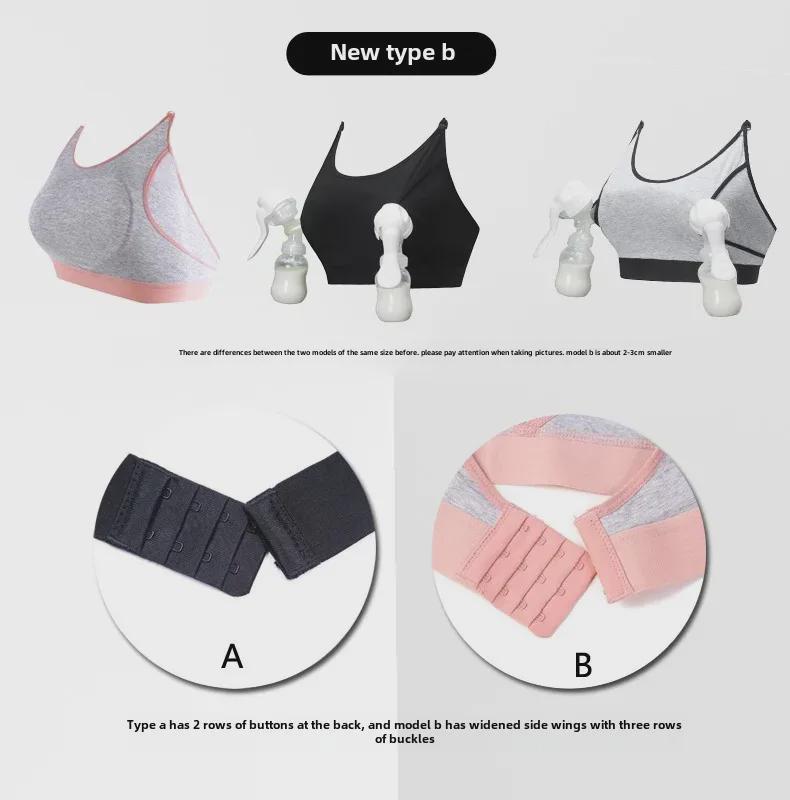 Maternity Hands-Free Nursing Bra, Wire-Free Full Cup for Breastfeeding