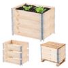 KADAX Wooden Pallet Extension 60x80cm Pallet Container Bed Pack of 3