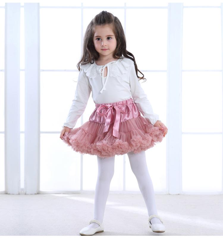 Flickors fluffiga tutu prinsesskjol - Sommar 2025 trendig europeisk och amerikansk stil