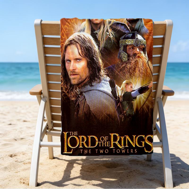Ultra-Soft Beach Towel with The Lord of the Rings Theme,Ideal for Pool - Camping, Diving - Perfect Travel Essential, Vibrant Beach Towel.