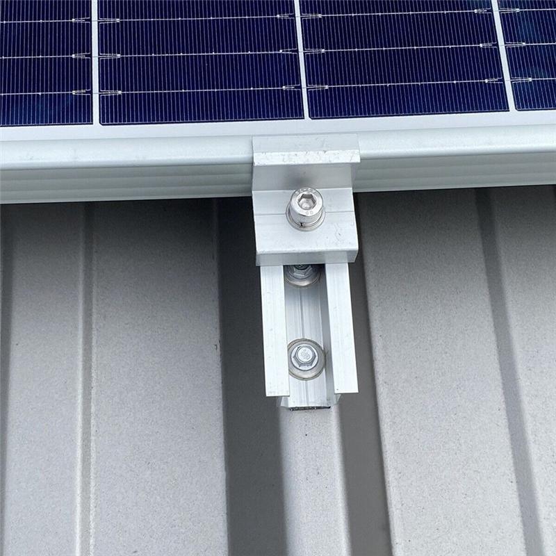 Solar Panel Adjustable Bracket Clamp PV Bracket Mounting Clip Solar End Clamp 30Mm For Fixing Solar Panel Durable Easy To Use-B6