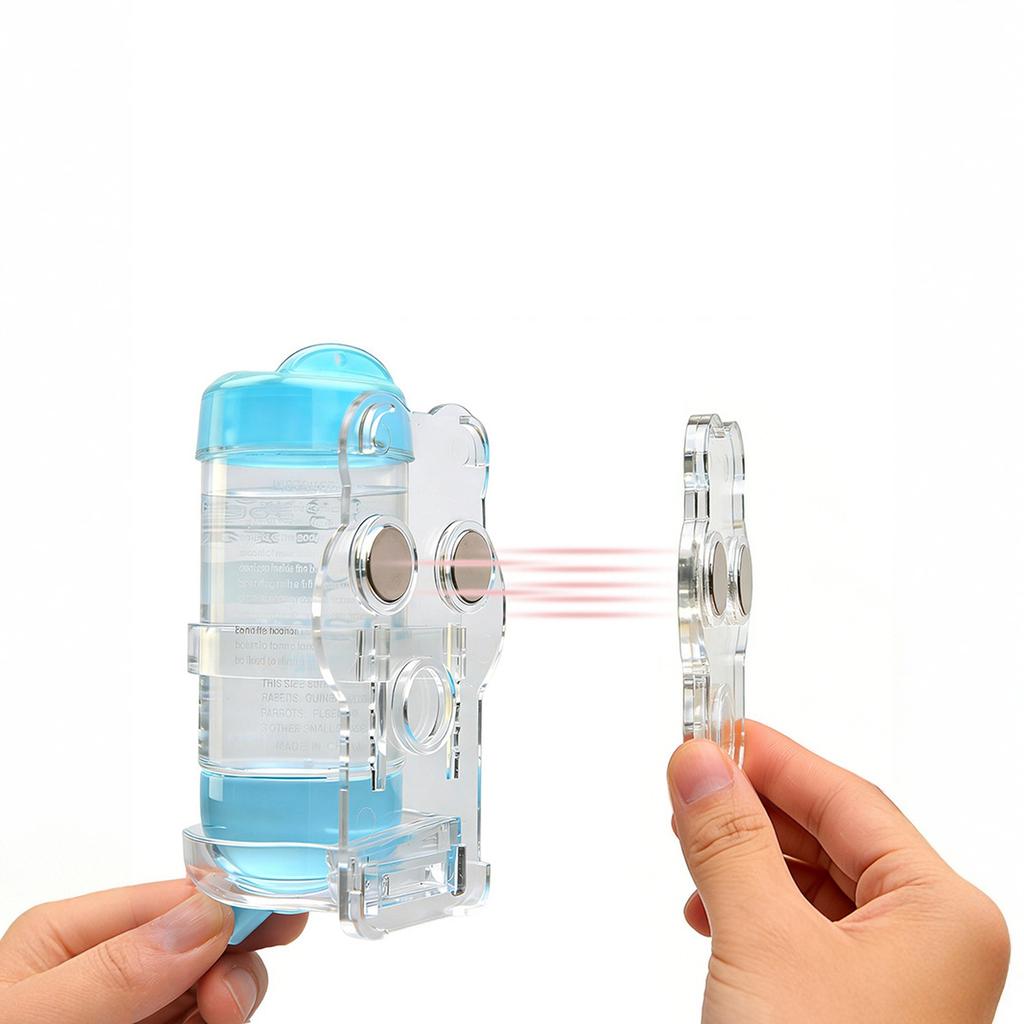 Acryl Magnetischer Wasserflaschenhalter Spenderständer für Hamster Meerschweinchen