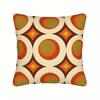 1Pc Retro Geometric Pattern Pillow Cover, Earth Tone Abstract Design Cushion Case For Living Room Bedroom Home Decor Gift