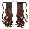 22" Long Ponytail Hair Extension Wrap Around Pony Tail Clip in Curly Wavy Synthetic Fake Hairpiece for Women Daily Life
