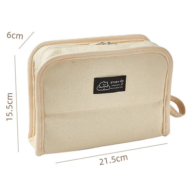 NEWEST Large Capacity Canvas Pencil Case Student Stationery Storage Pencil Box