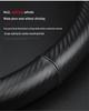 Genuine Leather Steering Wheel Cover for Hyundai ix35, Elantra Yuedong, Mingtu, and Festa - Ultra-Thin Design
