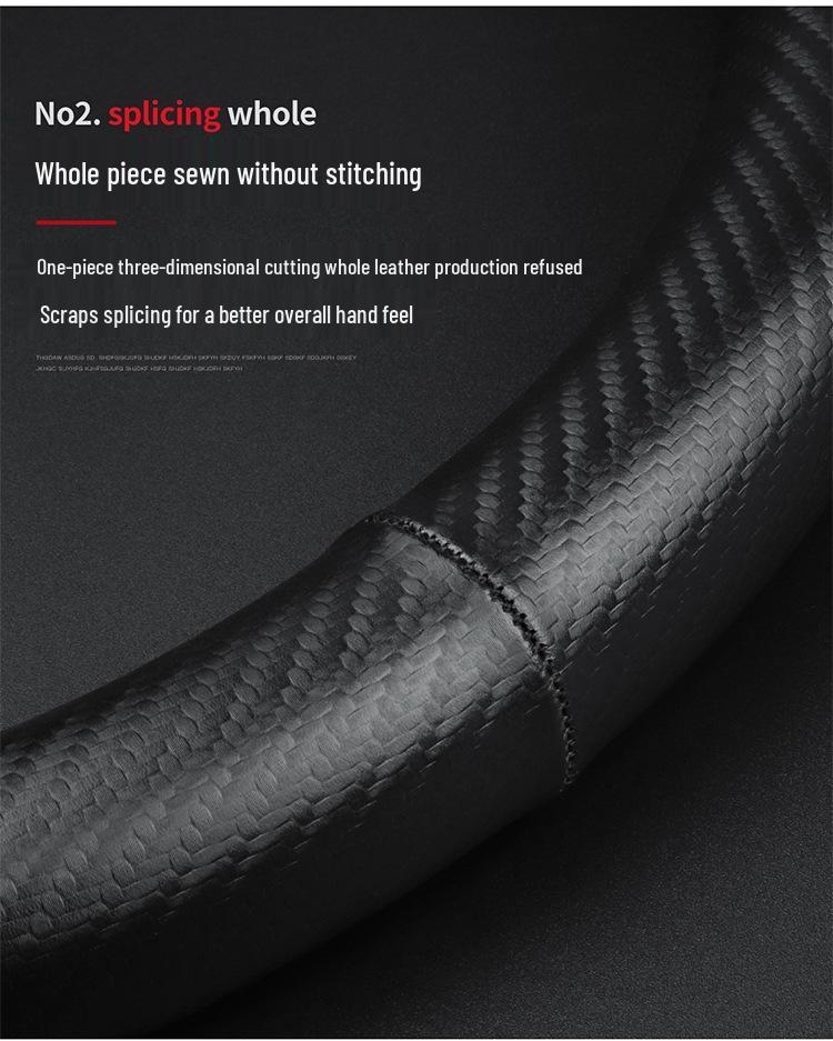 Genuine Leather Steering Wheel Cover for Hyundai ix35, Elantra Yuedong, Mingtu, and Festa - Ultra-Thin Design