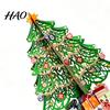 Artificial Paper Xmas Tree 3D Puzzle Christmas Decoration, Holiday Desktop Ornaments Small Tabletop Decoration with Star Topper And Gift Box for Home