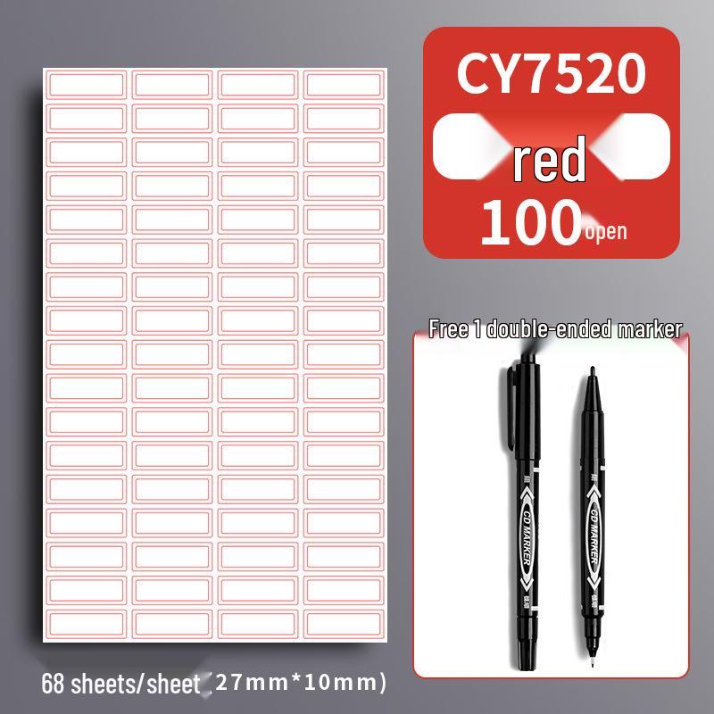 Handwritten Self-Adhesive Label Stickers for Office and Memo Marking