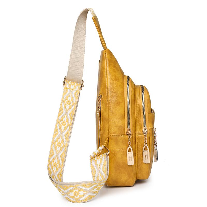 Women's Chest Bag Commuter Waist Bag Vintage Crossbody Bag