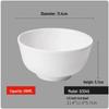 Sheci White Melamine Bowls