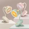 Mini Clip-on Desk Fan with Flexible Neck 360 Degree Adjustable USB Rechargeable Summer Cooling Fan Portable Outdoor Travel Small Personal Fan