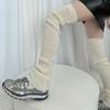 Women Color Knit Long Socks Subcultures Leg Warmers Winter Warm Ankle Heap Socks Thigh High Stocking Harajuku Boot Socks