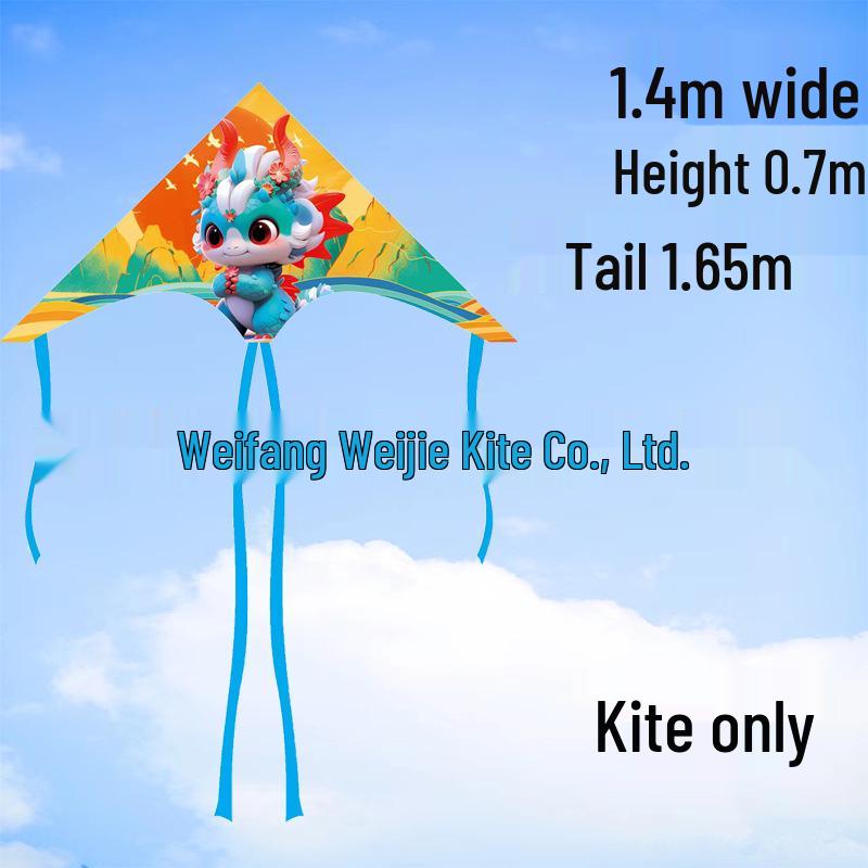 Weifang Pterodactyl Cartoon Kite for Kids - Easy to Fly in Light Breeze, Free Shipping