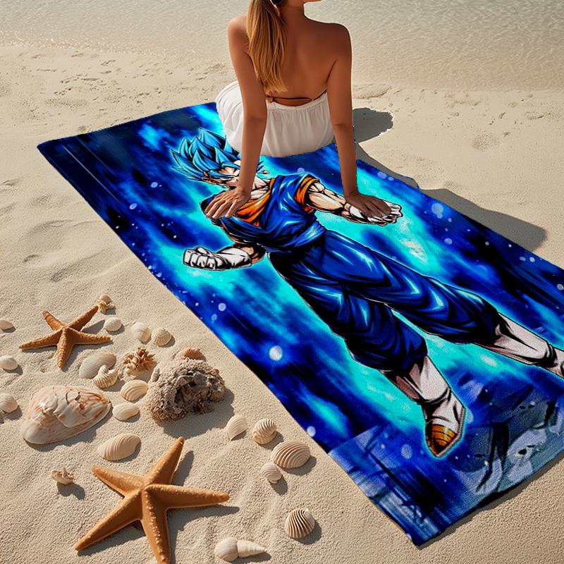 Dragon anime Artwork Beach Towel, Super Soft Microfiber, Gift for Her/Him, Birthday, for Pool, Beach, Travel, Home Decor Fan gifts