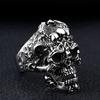 Gothic Punk Ring für Herren Retro Skelett Verstellbarer Übertreibungsring Rock Stil Personalisierter Schmuck Partygeschenk
