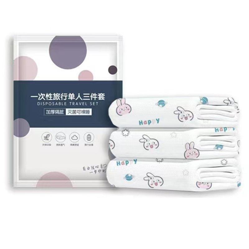 Travel Disposable Bedding Set Thickened Nonwoven Quilt Cover Bedding Hotel Bed Sheet Quilt Cover Pillowcase Sleepings