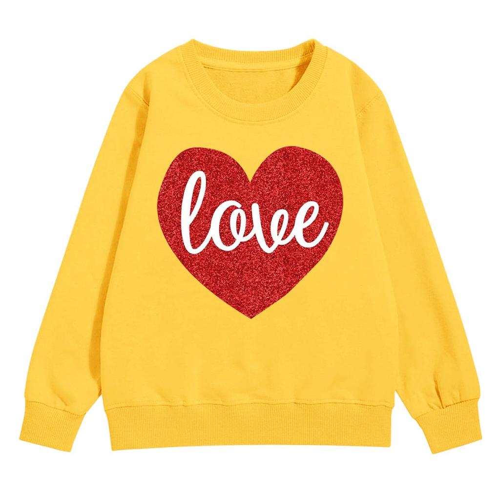 Girl's Sweatshirt, Long Sleeve, Neck Pullover, Cute Loose Neck Sweatshirt