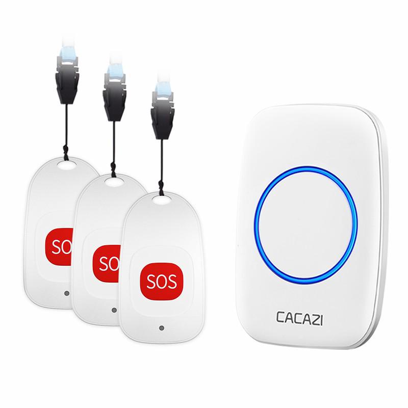 Elderly Wireless Home Remote: Long-Distance Doorbell & Emergency Call System