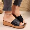 New Women's Shoes Light and Comfortable Wedge Heel Slippers Women's Trend Women's Shoes Youth Versatile Outer Wear Cool Slippers