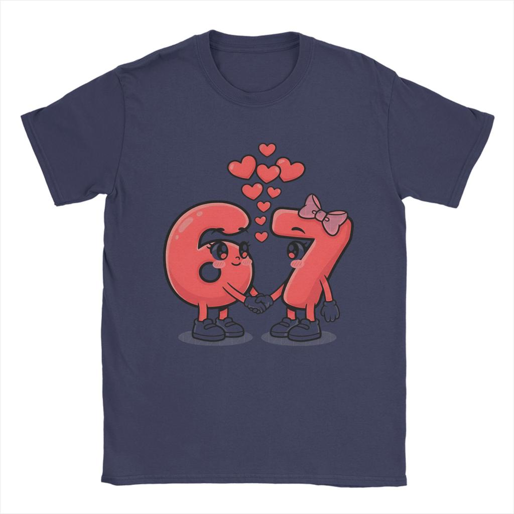 Sweet Six Seven Valentine Unisex T Shirts Fun Tee Shirt Short Sleeve Crew Neck TShirt Pure Cotton 4XL 5XL 6XL Clothes
