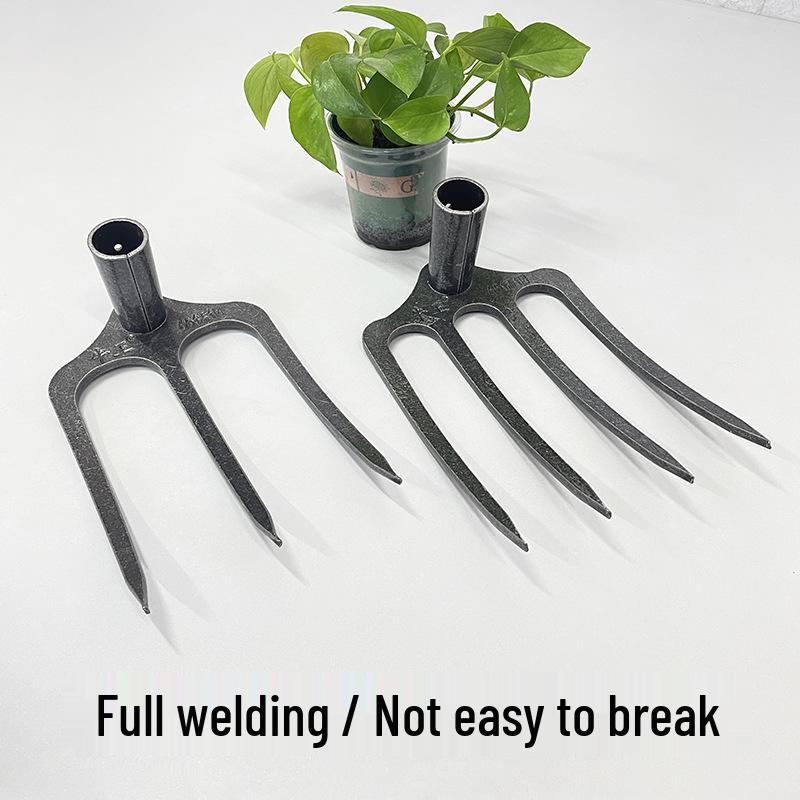 Multi-Tined Agricultural Hoe and Rake for Soil Loosening, Tilling, and Digging