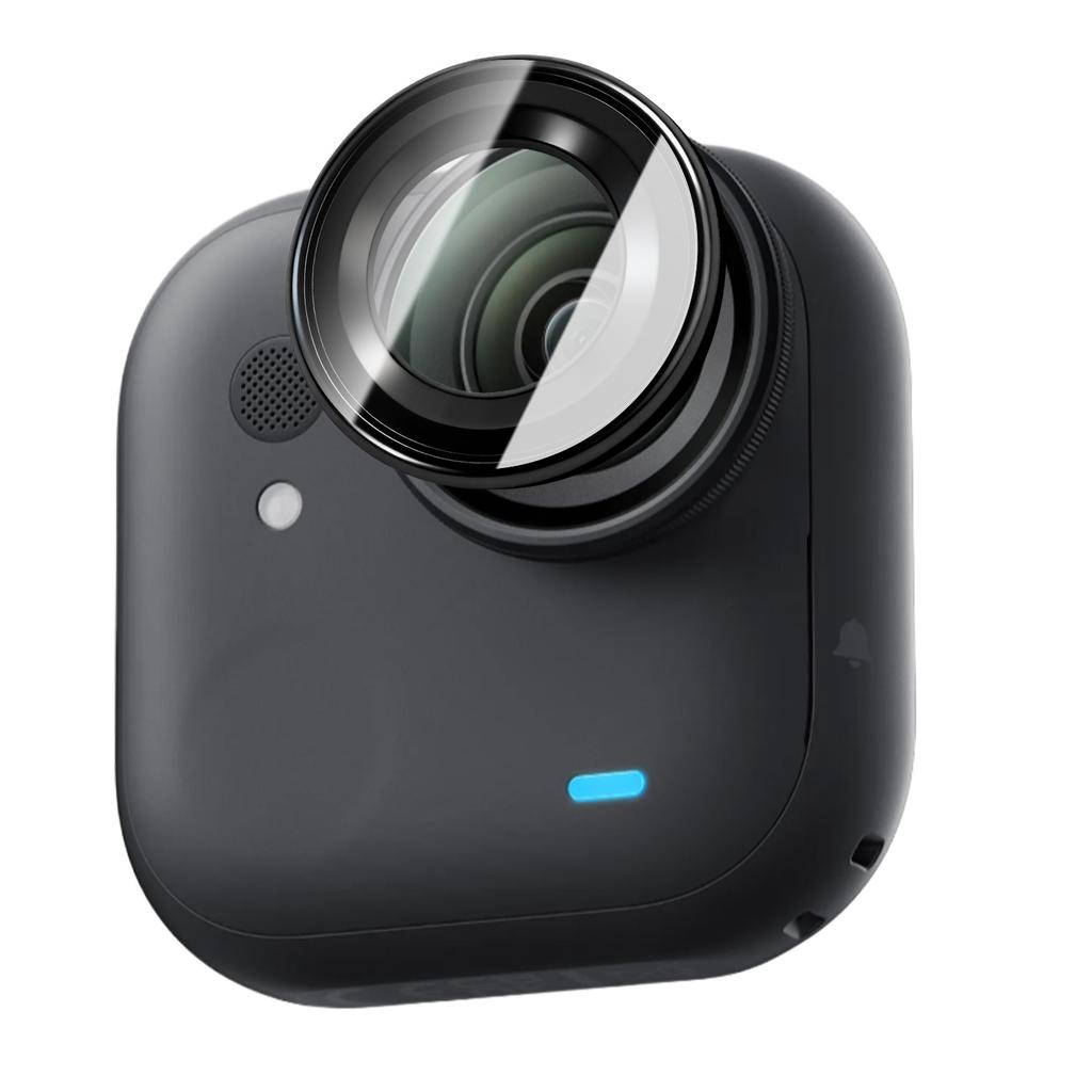Shockproof Lens Guard for Insta360 Go Ultra Aluminum Alloy Tempered Glass Hardness Camera Lens Protective Caps Accessories