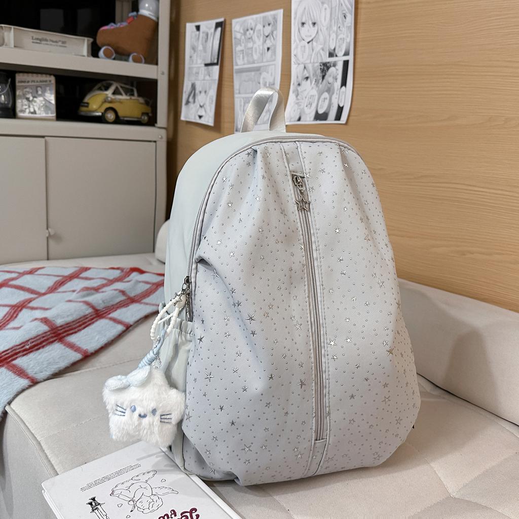 Schoolbag Korean Version Ins Little Star Schoolbag for Female Junior High School Students with a Sense of High-end Niche Does Not Collide