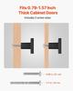 Cabinet Knobs, 10 Pack, 30 Mm Black Zinc Alloy Drawer Pulls & Door Handles, Square Kitchen Solid Knobs Dresser Handles, Cupboard Hardware with Screws