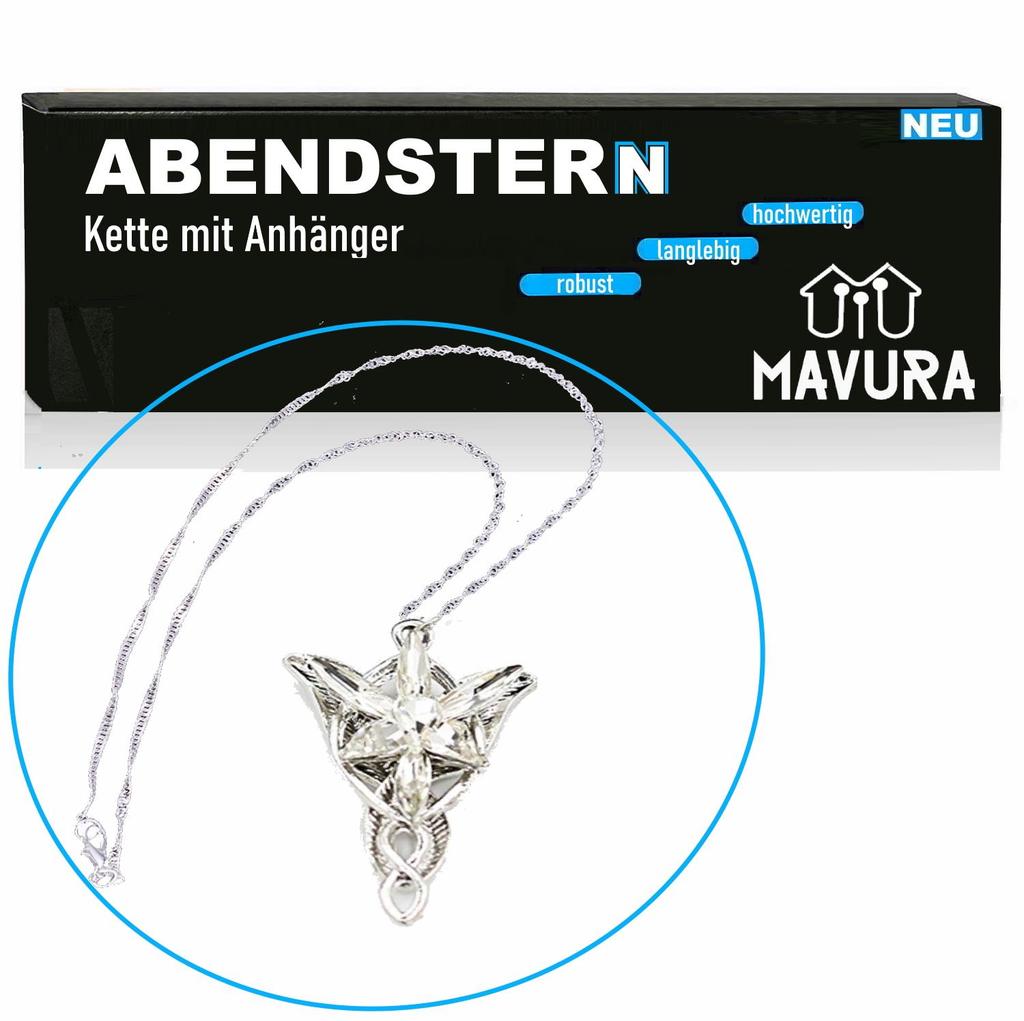 ABENDSTERN Náhrdelník z tombaku Pán prstenů Hobit replika šperku