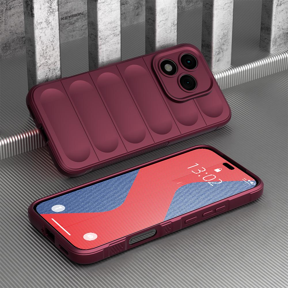 KEYSION Shockproof Matte Case for HONOR 400 Lite 5G Anti-skid Soft Silicone Phone Back Cover for Huawei Honor 400 Lite 5G