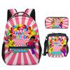 Timeless Unique Cool unicorn Pupil School Carrier Laptop Rucksacks 3D Pattern Oxford Water-resistant Boys/Girls Trip Backpacks
