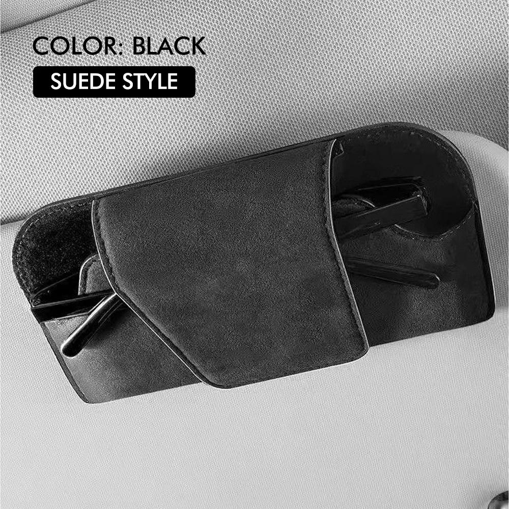 Auto Sonnenblende Brillenhalter Premium Leder Sonnenbrillenetui Clip Organizer Auto Brillen Aufbewahrungsbox Garage Handwerkzeuge