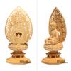 Hanro Art Sculpture Buddha Statue Yakushi Nyorai Buddhist Altar Buddha Ornament Made of Cypress Wood Good Health Feng Shui Praying Protection from