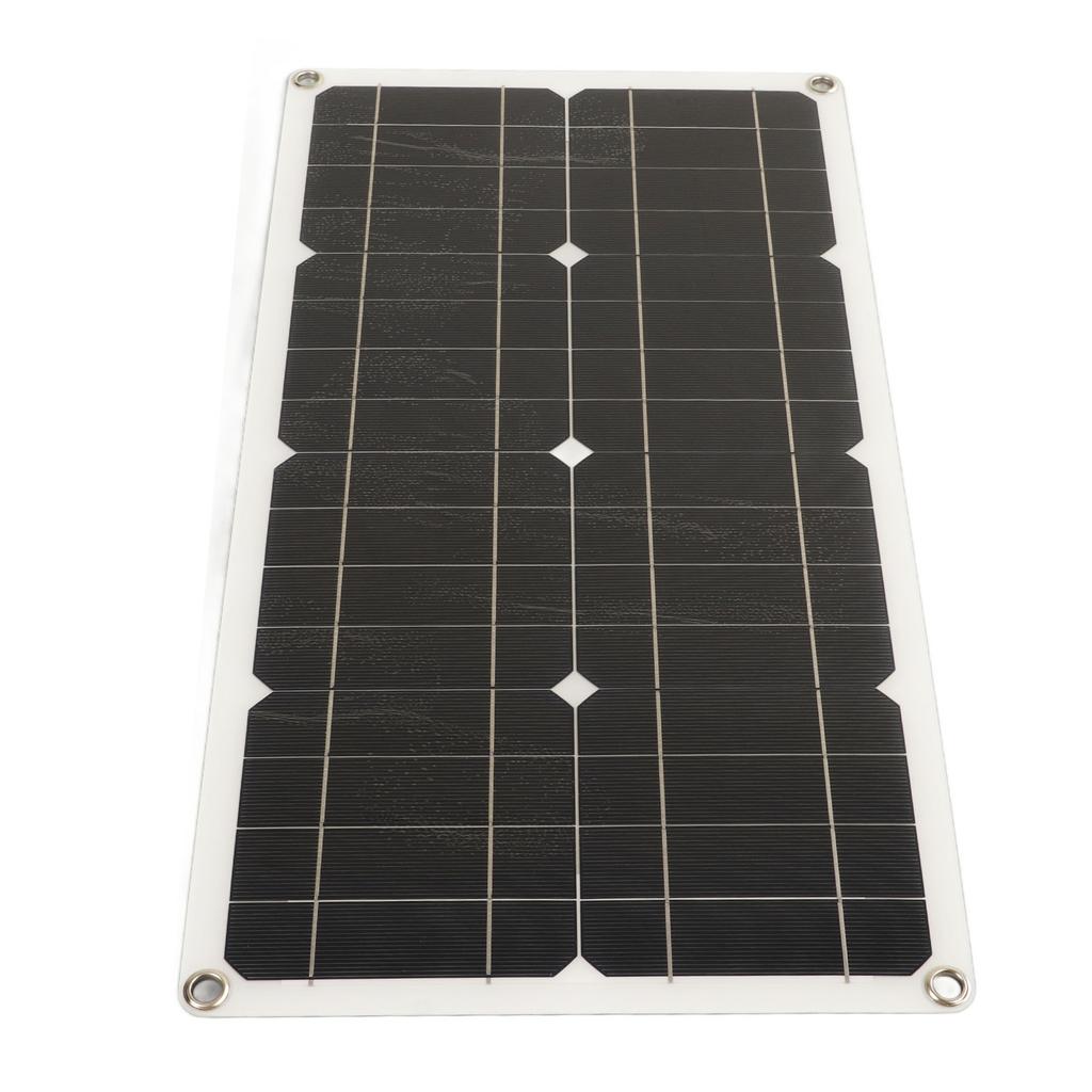 25W Solar Panel IP65 Waterproof 12V 24V Adaptive High Power Over Charge Protection for RV Car Boat Trailer 10A