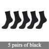 New Bamboo Fiber Men Socks Classic Deodorant Business Brand Crew Socks Men High Quality Casual Compression Socks 5pairs / Lot