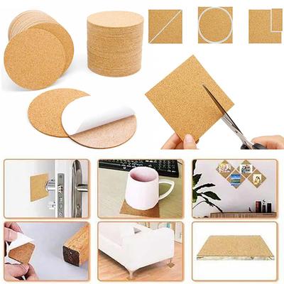 Hard Cork Coasters Square Heat Insulation Stabilize Chair