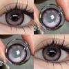 Mill Creek Grey Contact Lens Belt Grade 14.5MM Big Eye Thai Milk Tea Series Grey GDIA: 14.2MM 1 Year Use Soft Hydrogel WT: 40%