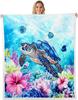 Nautical Sailboat Blanket Tropical Palm Tree Pattern Beach Decor Summer Throw Coastal Home Textile Ocean Theme Bedding