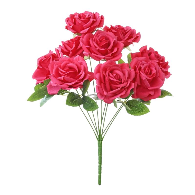 

Artificial Flowers Wedding Wreath Home Room Table Decora Bridal Bouquet Garden Fake Silk Rose Vase Outdoors Diy Gift Accessories 1pc розы красного