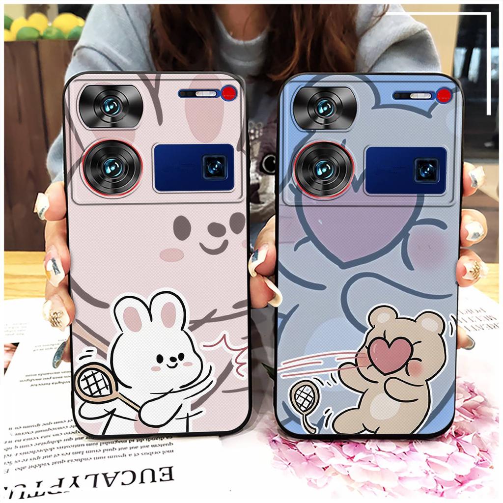 Nárazuvzdorné pouzdro na telefon Pouzdro na telefon Pro ZTE Nubia Z60 Ultra TPU Graffiti Módní design Pár Ochranné Protiprachové Roztomilé