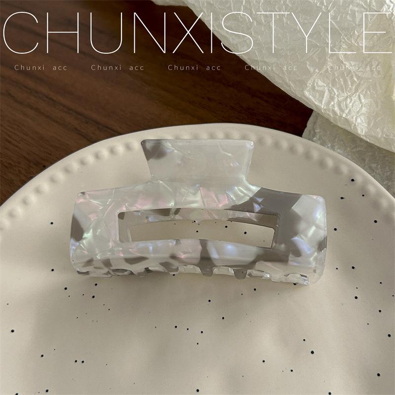 Large French Retro Mermaid Color Hairpin Shark Clip