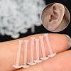 10-50PCS Clear Piercing  Lip Ear Nose Tongue Ring Ashion Transparent Acrylic Tongue Ring Barbell Eyebrow Belly Body Jewelry