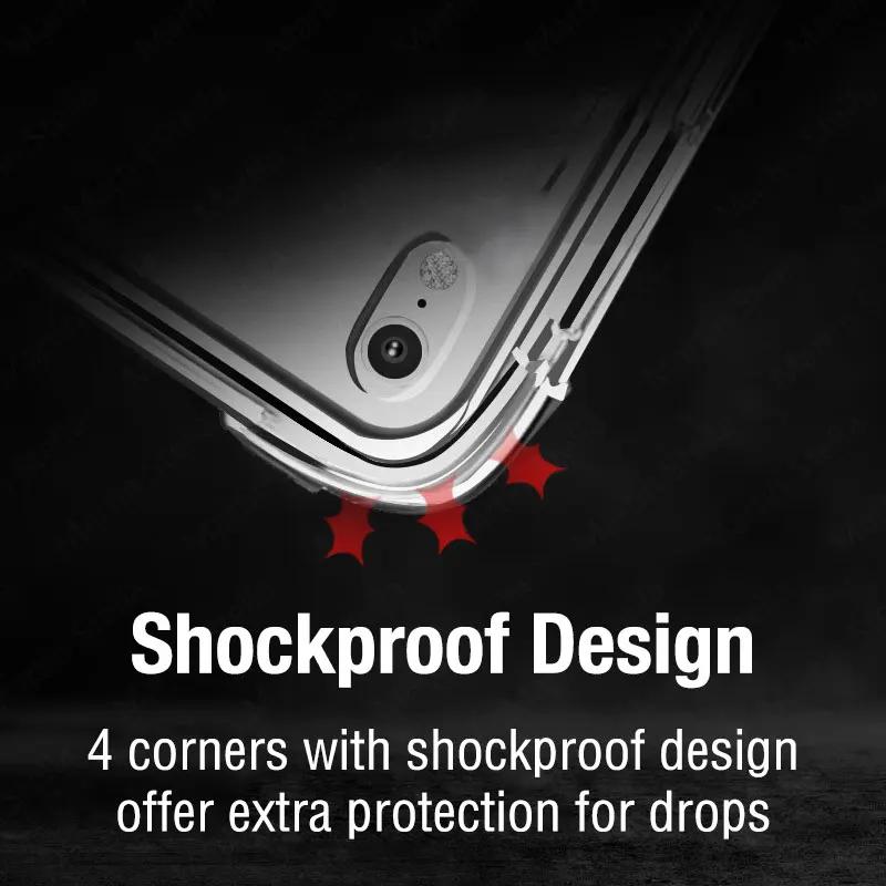 Silikon Stoßfest Transparentes TPU Case Für iPad Pro11 M4 2024 ipad10 9 8 7 Case pro12.9 Tablet Rückseite Für Air 5 4 3 pro13