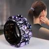 Non-slip Comb Design Elegant Ponytail Hair Clip Colorful Rhinestone Decor Ponytail Hairpin Styling Tool