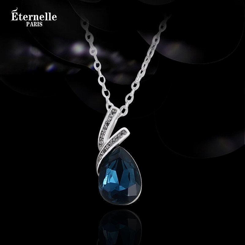 

Eternelle Austria Crystal Clavicle Chain Jewelry Platinum Gold